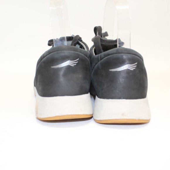 Dansko Shoes Womens 40 US 9.5 Christina Sneaker 4254100302 Black Leather Lace Up - Picture 8 of 11